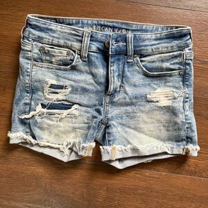 American Eagle Blue Denim Shorts